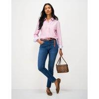 Crew Clothing Relaxed Fit Pure Cotton Shirt Light Pink Mix