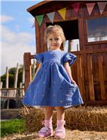 Pure Cotton Heart Frill Dress (6 Mths-7 Yrs)