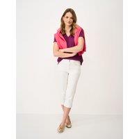 Crew Clothing Pure Cotton V Neck T-Shirt Bright Red