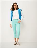 Crew Clothing Pure Brushed Cotton Top White