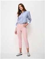Mid Rise Slim Fit Cropped Jeans