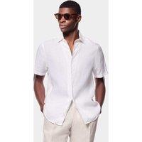 Hawes & Curtis Regular Fit Pure Linen Shirt White