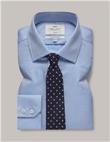 Slim Fit Non Iron Pure Cotton Textured Shirt