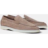 Hawes & Curtis Suede Loafers Taupe