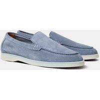 Hawes & Curtis Suede Loafers Turquoise