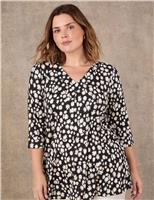 Ditsy Floral V-Neck Tunic