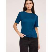 Finery London Jersey T-Shirt Cobalt