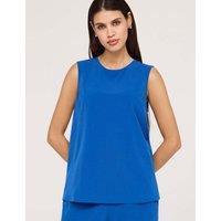 Finery London Round Neck Shell Top Cobalt