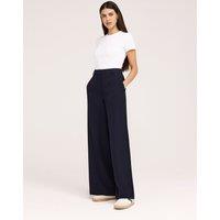 Finery London Twill Wide Leg Trouser Navy