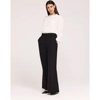 Finery London Twill Wide Leg Trouser Black