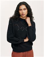 Pure Cotton Pointelle Jumper