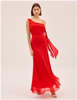 Kitri Strappy Maxi Slip Dress Red