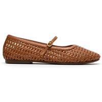 Clarks Woven Mary Jane Ballet Pumps Tan
