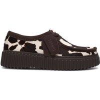 Clarks Leather Animal Print Platform Shoes Multi