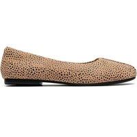 Clarks Leather Animal Print Flat Slip On Shoes Multi