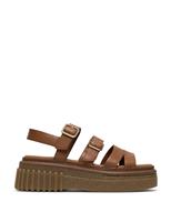 Leather Strappy Platform Sandals