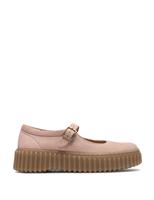 Suede Platform Mary Jane Ballet Pumps
