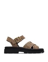 Leather Ankle Strap Platform Sandals