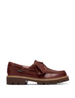 Clarks Leather Boat Shoes Brown