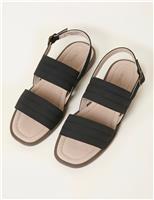 FatFace Leather Slingback Sandals Black