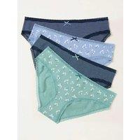 FatFace 4 Pack Cotton Rich Floral Bikini Knickers Multi