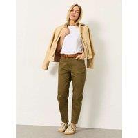 FatFace Cotton Rich Tapered Ankle Grazer Chinos Khaki