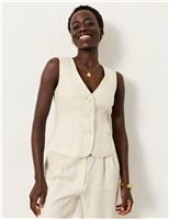 Pure Linen V-Neck Waistcoat
