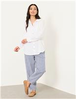 FatFace Pure Linen Collared Shirt White