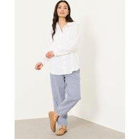 FatFace Pure Linen Collared Shirt White