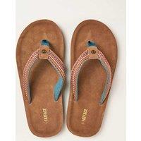 FatFace Flat Flip Flops Brown Mix