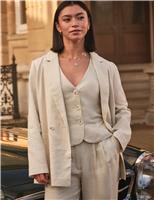 Lyla Pure Linen Single Breasted Blazer