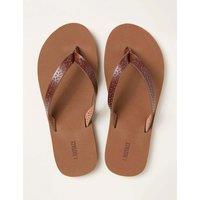 FatFace Flat Flip Flops Tan