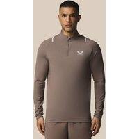 Castore Funnel Neck Half Zip Training Top Taupe