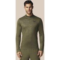 Castore All Over Print Half Zip Training Top Dark Khaki
