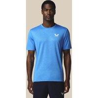 Castore All Over Tonal Print Sports T-Shirt Blue