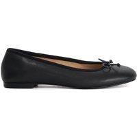 Dune London Leather Ballet Pumps Black