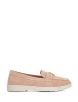 Wide Fit Suede Slip On Flat Loafers