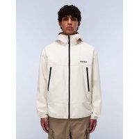 Napapijri Biois Hooded Funnel Neck Sports Jacket Beige