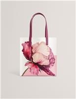 Ted Baker Floral Graphic Print Tote Bag Ivory Mix
