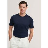 Ted Baker Pure Cotton Crew Neck T-Shirt Navy