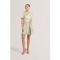 Ted Baker Satin Mini T-Shirt Dress Green