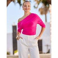 SOSANDAR One Shoulder Top Pink