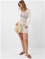 Knitted Mini Beach Dress