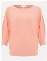 Round Neck Batwing Sleeve Jumper