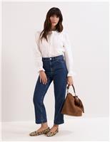 Phase Eight Mid Rise Slim Fit Ankle Grazer Jeans Blue