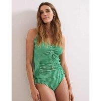 Phase Eight Striped Padded V-Neck Tankini Top Green Mix