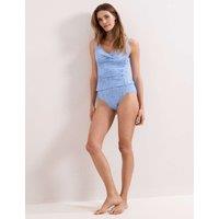 Phase Eight Textured Padded Tankini Top Pale Blue