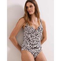 Phase Eight Leaf Padded Tankini Top Brown Mix