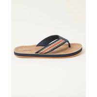 FatFace Stripe Flip Flops Navy Mix