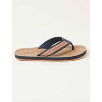 FatFace Stripe Flip Flops Navy Mix